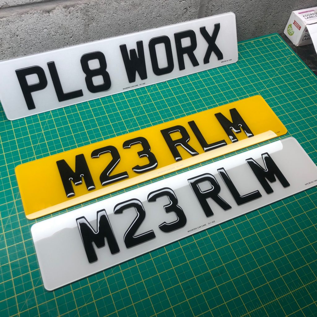 PL8-Worx Road Legal 3D Gel Number Plates – PL8 WORX